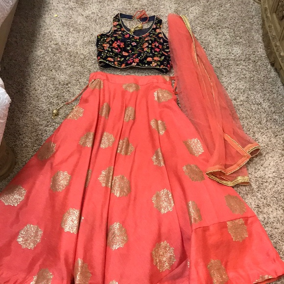 two piece lehenga dress